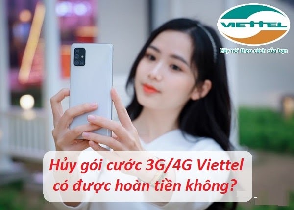 cách hủy 3G Viettel, cách hủy 4G Viettel 