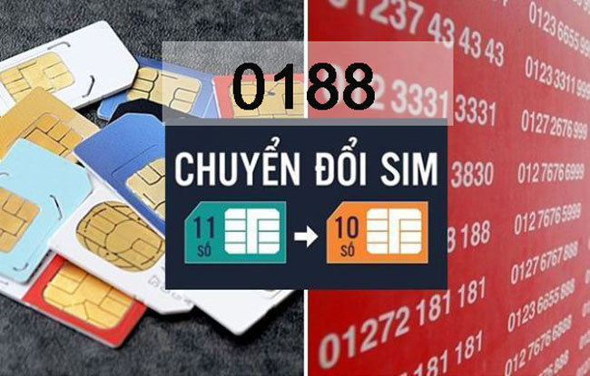 Sim 0188 chuyển thành đầu số nào?