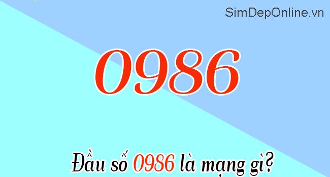 sim đầu số cổ 0986