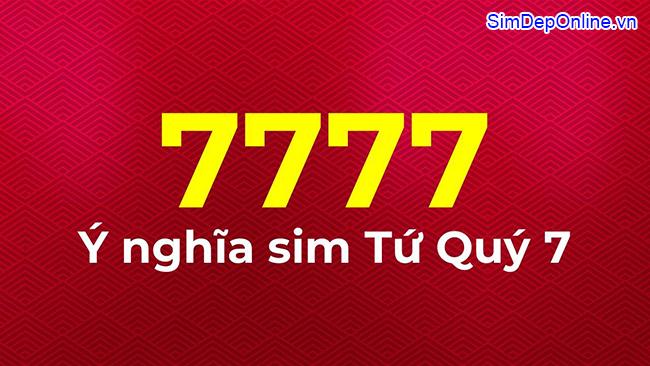 sim tứ quý 7